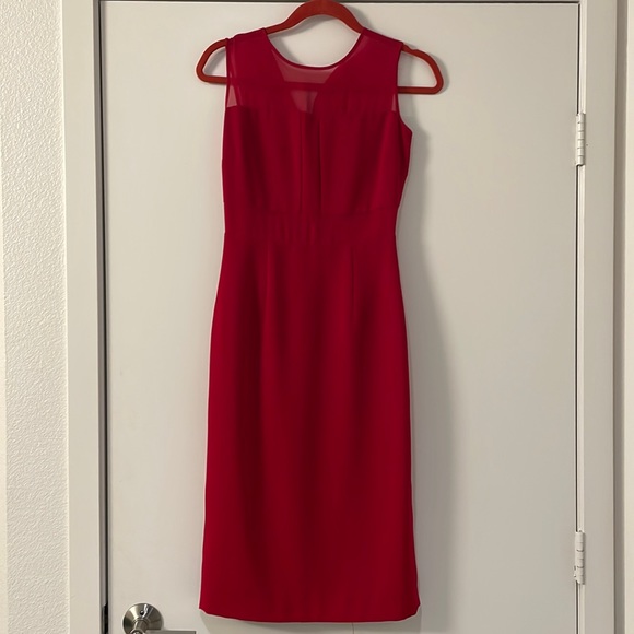 ✨NWOT✨ MARC NEW YORK ANDREW MARC Red Midi Dress - Picture 1 of 6